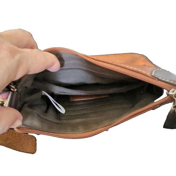 Sweet Vintage St.Johns Bay 2-tone Leather Purse - Picture 3 of 3